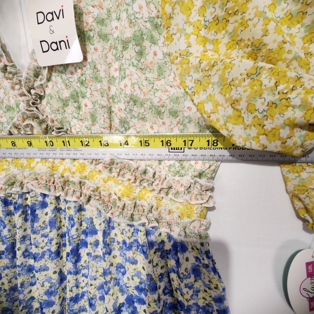 Davi & Dani Women's Floral Multicolor Romantic Maxi Dress Size M - Picture 5 of 7